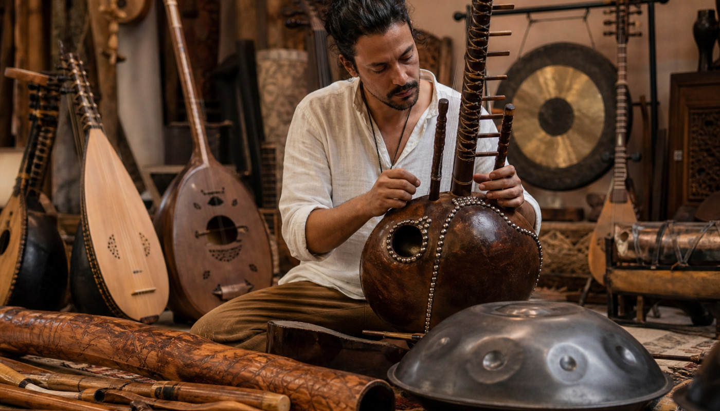 Instrumentos exóticos que transforman la música